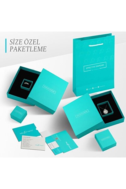 Effective Diamond Markiz Esinti Beştaş Gümüş Yüzük