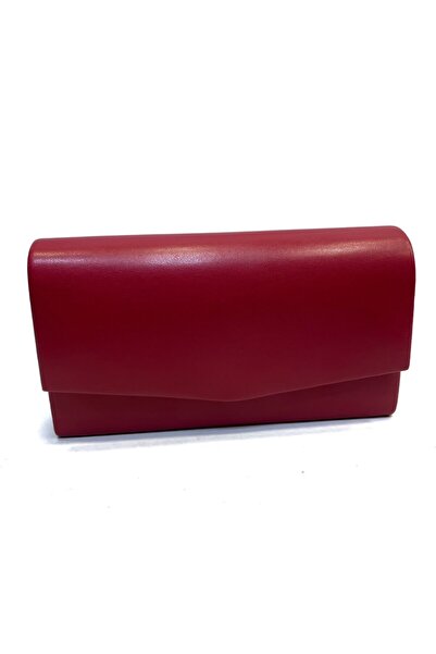 Busrabags Red Leather Women's Evening Dress Bag