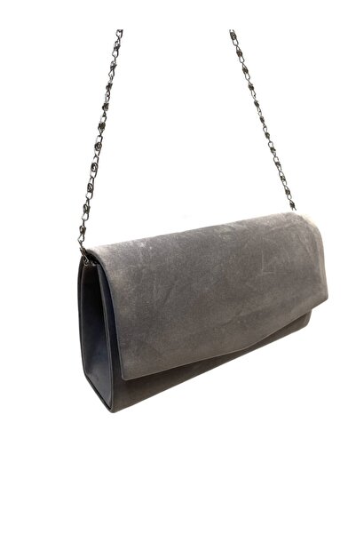 Busrabags Gray Nubuck Women's Evening Dress Bag