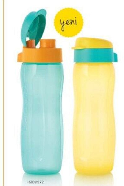 Tupperware Eco Bottle Slim 2 Piece Set 500mlx2
