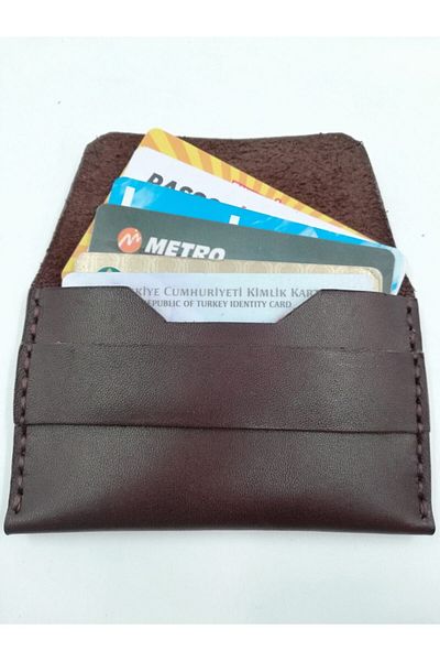 MAT Deri Handmade Genuine Leather Card Holder Money Wallet