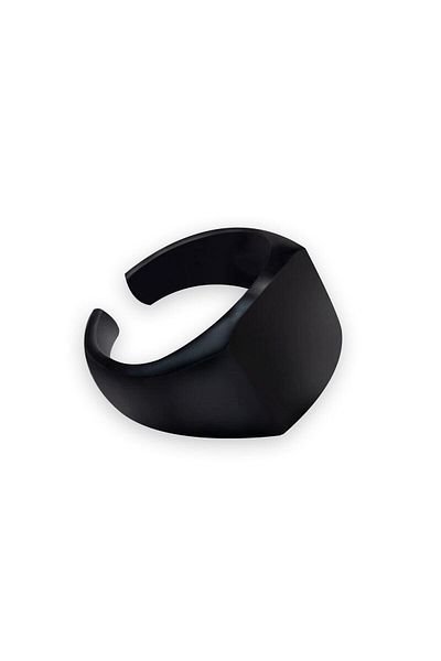 The Collection Men's Matte Black Knight Adjustable Ring