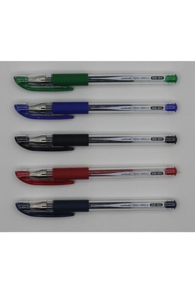 UNİ-BALL Um-151nd قلم جل برأس إبرة 0.38 أسود-أحمر-أزرق-أخضر-(أزرق-أسود)