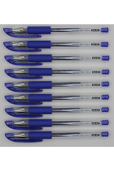 UNİ-BALL قلم جل Um-151nd 0.38 بطرف إبرة أزرق (9 قطع)