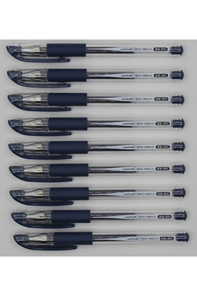 UNİ-BALL Um-151Nd 0.38 Needle Tip Gel Pen Blue-Black (9Pcs)