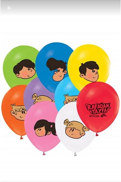 BalonEvi Alya Ornament Rafadan Tayfa Balloon Pastel 100 Pieces