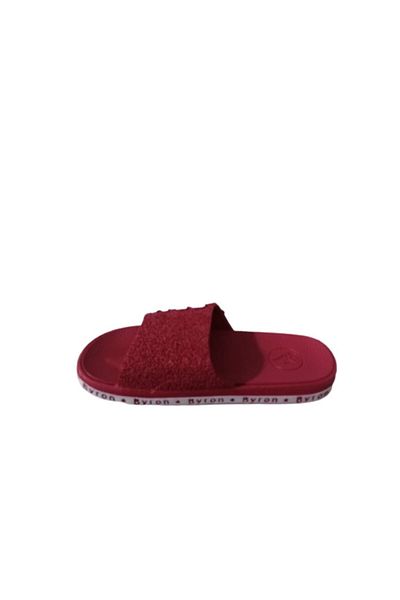 BRN B051-10 Papuci de mers zilnic pentru copii, unisex, burgundă, cu talpă anti-alunecare, pe plajă