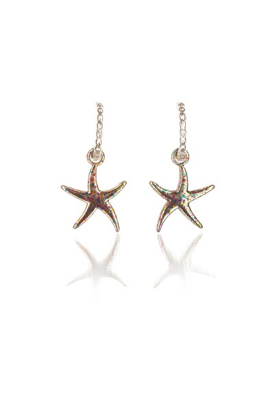 Leerybee Spotted Mixed Color Star Earrings