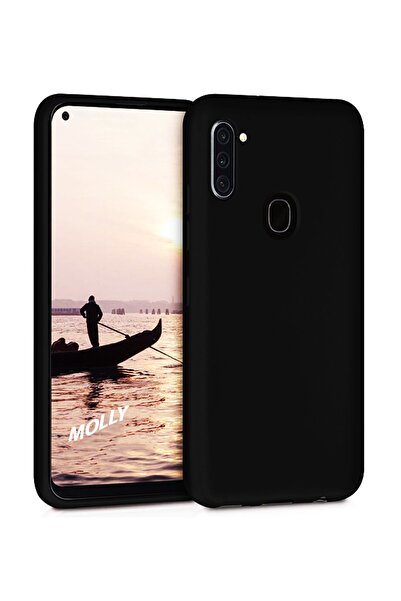 Molly Galaxy A11 Uyumlu Siyah Mat Silikon Kılıf