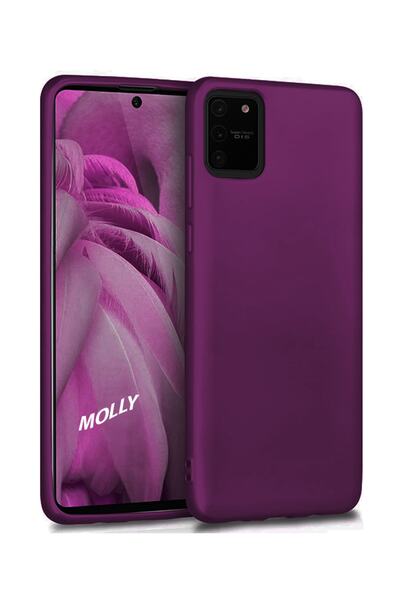 Molly Galaxy S10 Lite (A91) Uyumlu Mürdüm Mat Silikon Kılıf