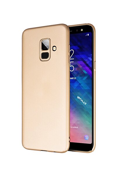 Molly Galaxy J6 2018 Uyumlu Gold Mat Silikon Kılıf