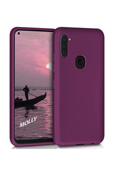 Molly Galaxy M11 Uyumlu Mürdüm Mat Silikon Kılıf