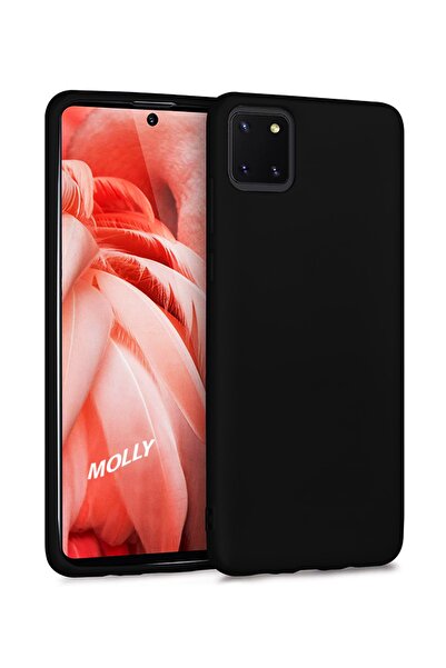 Molly Galaxy Note 10 Lite (A81) Uyumlu Siyah Mat Silikon Kılıf