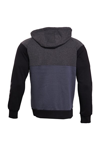 hummel FRED Kapüşonlu Gri Erkek Sweatshirt