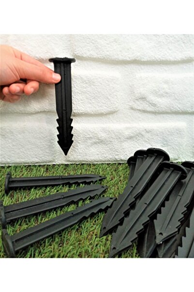 Genel Markalar Çim Ayırıcı Kazığı 50 Adet Çim Ayracı Kazığı Çim Sınırlayıcı K...