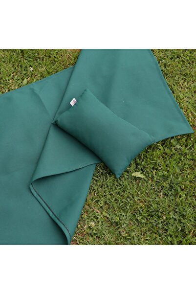 HOMİNG Mini Yastıklı Plaj Ve Piknik Kamp Örtüsü / Su Geçirmez Kumlanmaz Kumaş