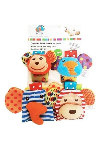 Sozzy Toys Boze Rattle Socks and Bracelet Set Szy118