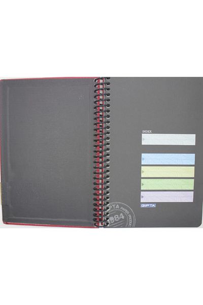 Gıpta Vip Spiral Leather Cover Notebook 140 Sheets Striped 17x24