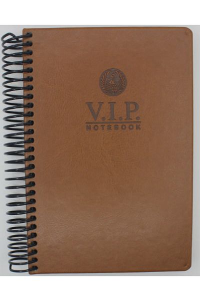 Gıpta Vip Spiral Leather Cover Notebook 140 Sheets Striped 17x24