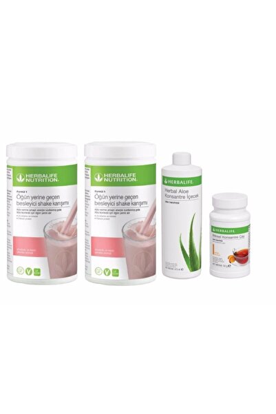 Herbalife Set 2 Adet Ahududu Shake 1 Adet Aloevera 1 Adet Şeftali Çay 50 Gr.
