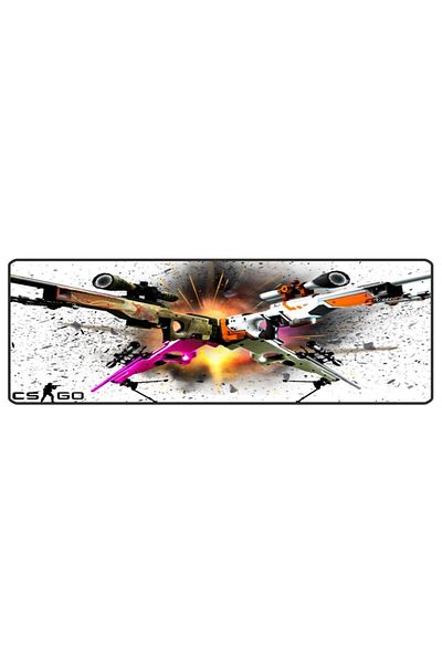 sgeteknoloji Cs Go -2- 70x30 cm Viteză anti-alunecare cusută cu bază pentru gaming mouse pad