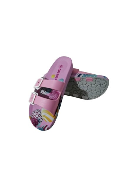 GEZER Дамски светлорозови ежедневни чехли за ходене с двойна катарама и нехлъзгаща се подметка