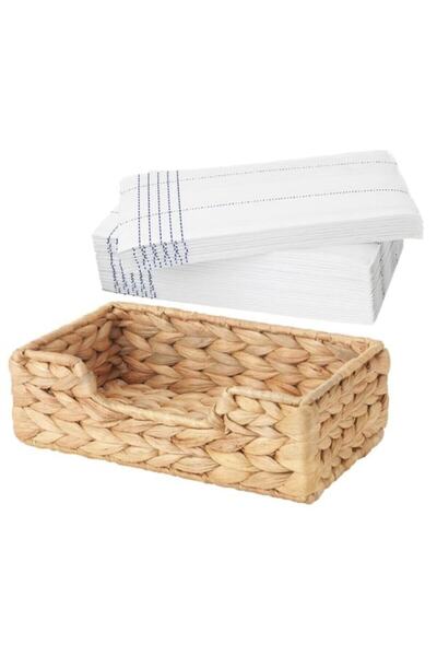 ZAYRE Cissan Wicker Napkin Holder Verity - 22x13 cm, 30 Pieces