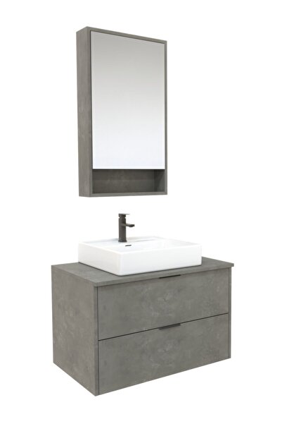 USART BANYO | Stone 2c 80cm Banyo Dolabı Takımı (BOY DOLAP HARİÇ)