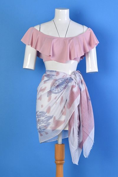 Moda1001 Γυναικείο ροζ Dream Catcher Dream Catcher με μοτίβο Pareo