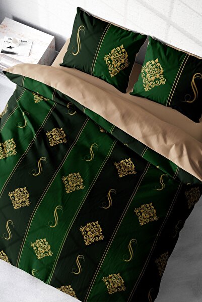 MonoHome King Size Damascus Steel Classic Double Duvet Cover Set 220X240Cm