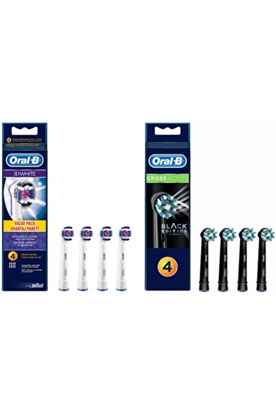 Oral-B 3d White Ve Crossaction 4'lü Yedek Başlık