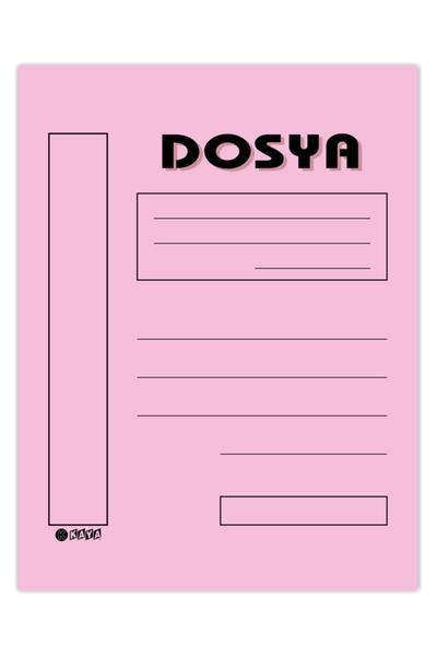 Kaya Tam Kapak Karton Telli Dosya Pembe 2. Kalite 100'lük Paket