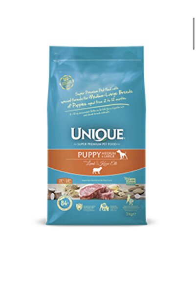 Unique Kuzu Etli Orta Iri Irklar Için Yavru Köpek Maması