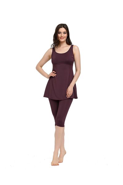 Chelly Γυναικείο μαγιό φόρεμα Plum Tights