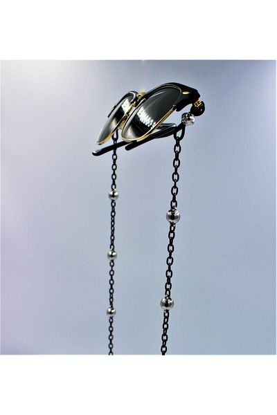 fullcontrol Unisex Black Bulk Glasses Chain