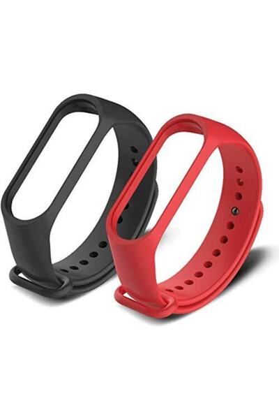 gaman Xiaomi Mi Band 3-4 Silikon Kordon 2 Li Set Kombin