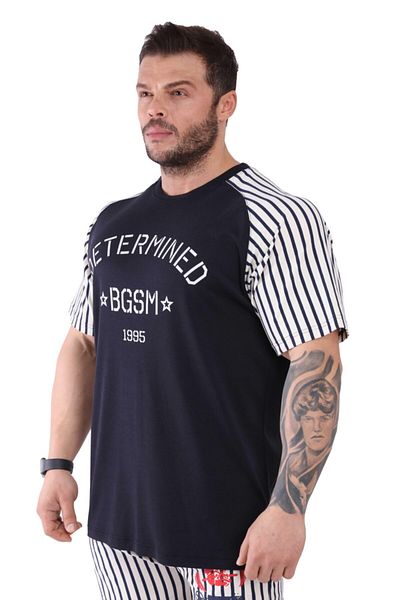 Big Sam Sports T-shirt Oversize Reglan Gym Training Top 3305