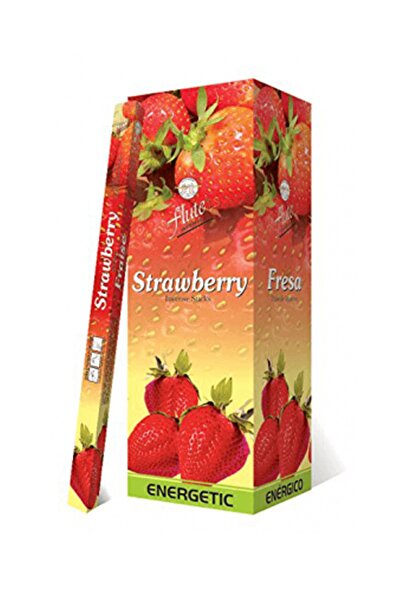 BAZAAR 4 Flute Incense Sticks Tütsü Çilek Strawberry 20 Çubuk
