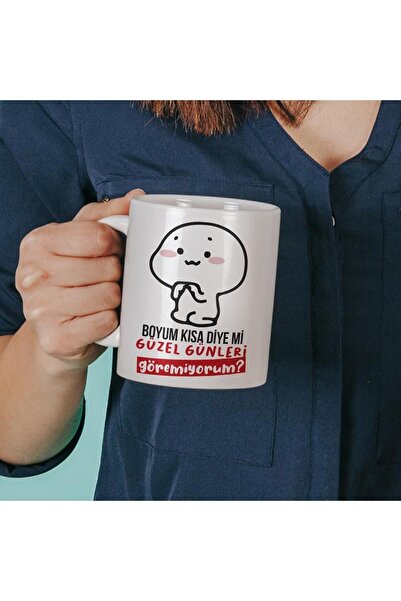 Boyum Kısa Diye Mi Komik Kupa