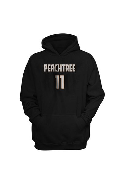 usateamfans Мъжки черен суитшърт с качулка Trae Young