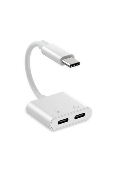 JUNGLEE Type C To 2 Type C Çevirici Usb C Şarj Ve Kulaklık Dönüştürücü Aparat
