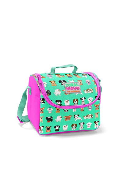 Coral High صندوق غداء حراري للأطفال بتصميم Water Green Dog 22845