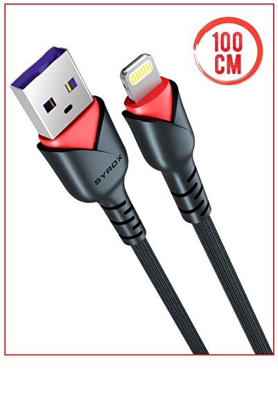 Syrox C93 Iphone Lightning Girişli 2.0a Hızlı Şarj ve Data Kablosu C93
