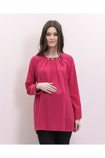 Genel Markalar Metal Aksesuarlı Hamile Bluz