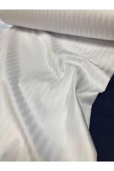 FAAL Striped Cotton Satin King Size Sheet + Pillowcase (5* Hotel Sheet)