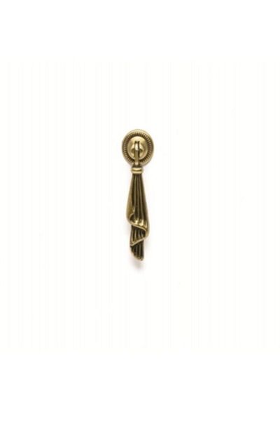 ARON Handstyle 152a Pendulum Antique Yellow Handle Distressed Furniture Cloakroom Drawer Cabinet Handle Single Hole