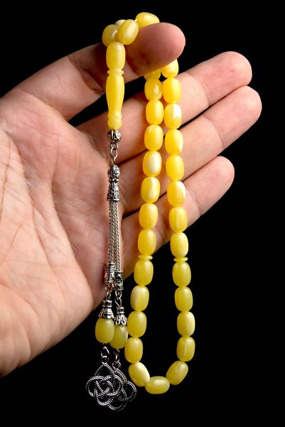 OTTOTESBİH Чоловічий калінгградський формат Бейрутська крапля бурштиновий чотки