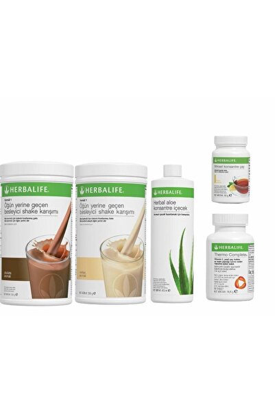 Herbalife Mega Paket 2 Shake 50 Gr Limonlu Çay Aloevera Thermo Complete kilo ...