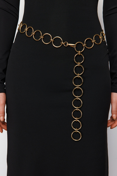 Trendyol Collection Gold Ring Chain Belt TEDSS24KE00012