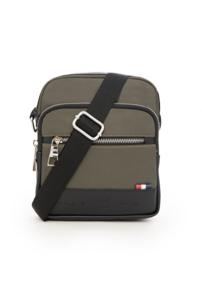 Beverly Hills Polo Club حقيبة كتف رجالية كاكي 01BHPC07